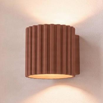 Aura fali világítás, terrakotta, Ø10 cm, G9, felfelé/lefelé irányuló fény, kép