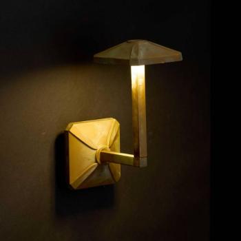 Aura Frame LED kültéri fali világítás, magasság 24 cm, antik sárgaréz kép