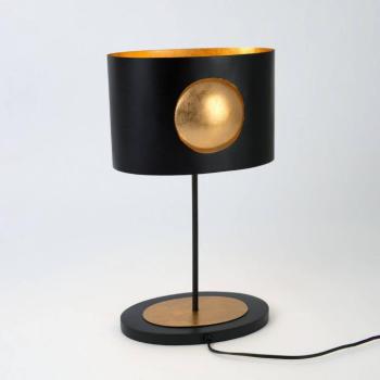 AURORA OVAL asztali világítás, fekete, magasság 47 cm, fém, 2x G9 kép