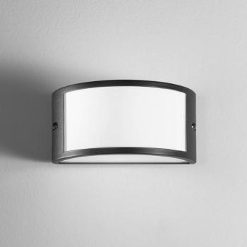 Austin kültéri fali lámpa, fekete, szélesség 25 cm, fém, IP54 kép