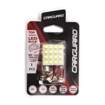 Autós LED – CLD314 – 35 x 35 mm (W5W, C5W, BA9S) – 320 lm – can-bus – SMD – 3W – 12V kép