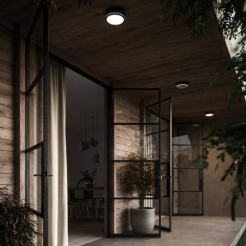 Ava Smart LED kültéri falilámpa, fekete kép