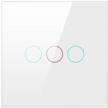 AVATTO LZTS02-EU-220V Zigbee Switch, fehér (3-gang, No Neutral) kép