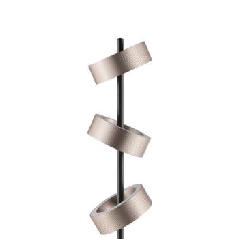 Axion LED álló világítás, fekete/barna, magasság 150 cm, CCT, dimmelhető kép