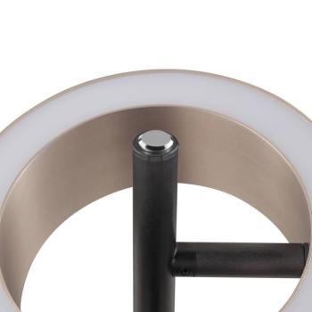 Axion LED asztali világítás, fekete/barna, magasság 45 cm, CCT kép