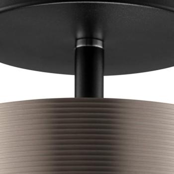 Axion LED mennyezeti világítás, fekete/barna, Ø 15 cm, Memory, CCT kép