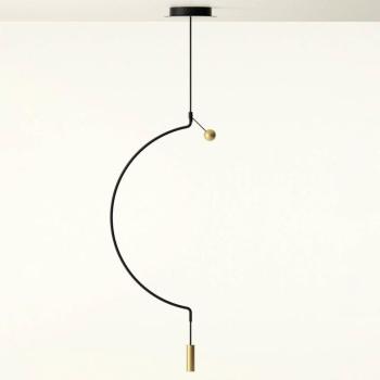 Axolight Liaison M1 függő lámpa fekete/arany 46 cm kép