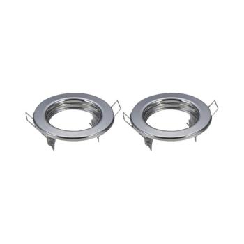 B.V. - 2 darabos beépíthető GU10 lámpakeret, átmérő 8 cm, fényes króm B10405IFJ kép