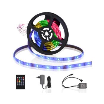 B.V. - 3m LED RGB kültéri dimmelhető szalag 24W 12V IP65 + távirányító 100801WNT kép