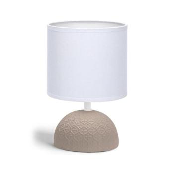 B.V. - Asztali lámpa 1xE14/40W/230V barna/fehér 130200PTU kép