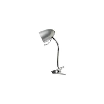B.V. asztali lámpa klippel 1xE27/11W/230V ezüst/krom 130200COT kép