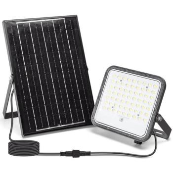 B.V. - Dimmelhető LED napelemes reflektor LED/100W/3,4V IP66 + távirányító B1020133J kép