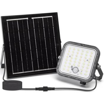 B.V. - Fényerőszabályozható napelemes LED reflektor érzékelővel/80W/3,4V IP66 + távirányítóval B1020133Q kép