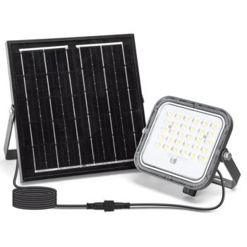 B.V. - Fényerőszabályozható napelemes LED reflektor LED/50W/3,4V IP66 + távirányító B1020133I kép