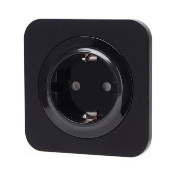 B.V. - Keretes SCHUKO fali aljzat 250V/16A fekete AI2773+AI2771 kép