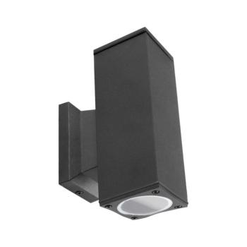 B.V. - Kültéri fali lámpatest 2xGU10/230V IP65 fekete szögletes B10304VEO kép