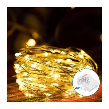 B.V. -LED Kültéri karácsonyi fényfüzér 150xLED/8 funkció 3xAA 15,3m IP44 meleg fehér B10303K1B kép