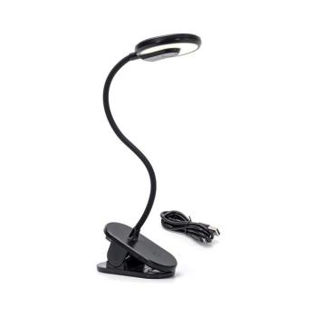 B.V. - LED Dimmelhető újratölthető asztali lámpa klipsszel LED/3W/5V 1800mAh fekete B10311BB1 kép