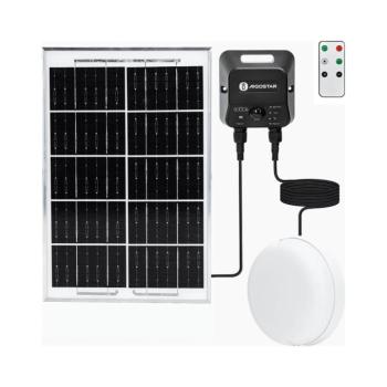B.V. - LED-es napelemes mennyezeti lámpa érzékelővel LED/3,7V 6000 mAh IP65 + távirányító B1020135J kép
