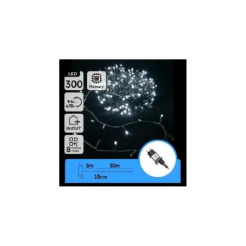B.V. - LED kültéri karácsonyi fényfüzér 300xLED/3,6W/230V 30m IP44 hideg fehér B10303ABND kép