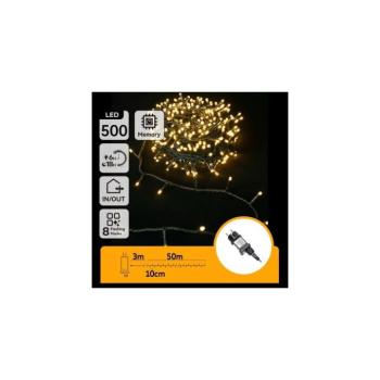 B.V. - LED Kültéri karácsonyi fényfüzér 500xLED/6W/230V 50m IP44 meleg fehér B10303ABNS kép