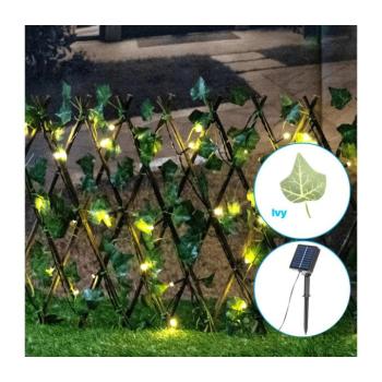 B.V. - LED napelemes dekoráció 56xLED/2x0,4m IP65 meleg fehér ivy B1020137K kép