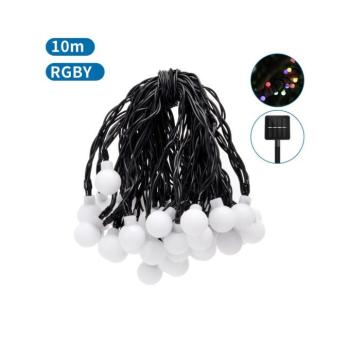 B.V. - LED napelemes dekorációs lánc 50 LED, 8 funkció, 12m, IP65, színes B10202H8W kép