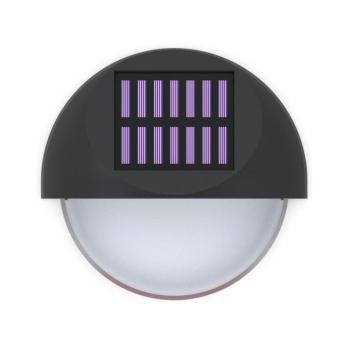 B.V. - LED Napelemes fali lámpa LED/1W/1,2V fekete 2700K IP44 B10201NO6 kép