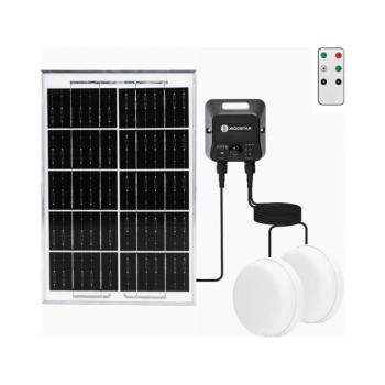 B.V. - LED napelemes mennyezeti lámpa 2xLED/35W/3,7V 6000 mAh IP65 + távirányító B1020135K kép