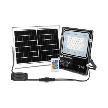 B.V. - LED RGB állítható fényerőjű napelemes reflektor LED/150W/3,2V IP66 + B1020133G kép