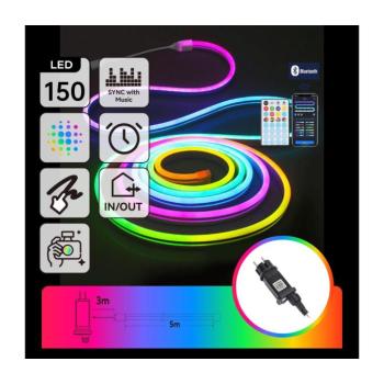 B.V. - LED RGBICW Kültéri karácsonyi fényfüzér 150xLED/10W/230V 5m IP44 + távirányító S104033U4 kép