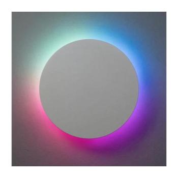 B.V. - LED RGBW Dimmelhető fali világítás MESH Smart LED/12W/230V + távirányító fehér S10303PO7 kép
