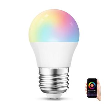 B.V. LED RGBW Dimmelhető izzó G45 E27/6,5W/230V 2700-6500K Wi-Fi - S10201FW1 kép