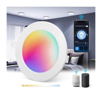 B.V. - LED RGBW Fürdőszobai beépíthető lámpa LED/9W/230V 2700-6500K IP44 S10304M1A kép