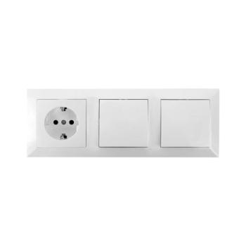 B.V. - SZETT 2x falikapcsoló aljzattal 1x16A/250V SCHUKO B20101LVQ kép