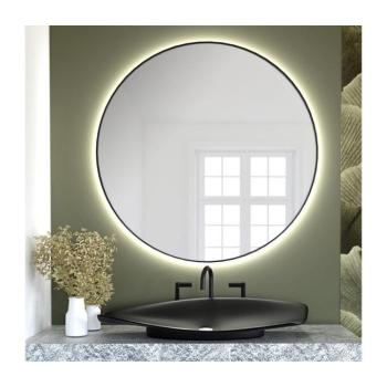 Baltica Design - BRIGHT LED tükör háttérvilágítással 15W/230V 4500K átm. 100 cm IP65 fekete Bright 100 BLACK, neutral kép