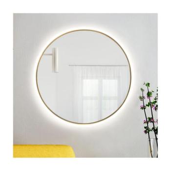 Baltica Design - BRIGHT LED tükör háttérvilágítással 15W/230V 4500K Ø 90 cm IP65 arany Bright 90 Golden neutral kép