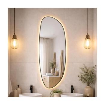 Baltica Design-LED tükör beépített világítással STONE FLUID 15W/230V 2700K 155x50 cm IP65 č. 5904107932767 kép