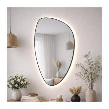 Baltica Design-LED Tükör beépített világítással STONE FLUID 15W/230V 4500K 92x55 cm IP65 fekete 5904107932682 kép