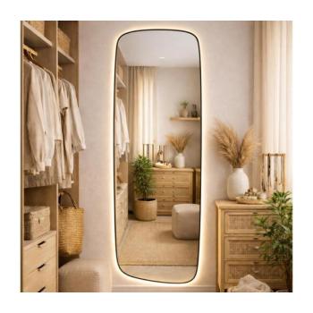 Baltica Design-LED tükör háttérvilágítással STONE CALM 15W/230V 4500K 155x50 cm IP65 fekete 5904107933283 kép