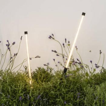 Bambou 1068 LED földi tüskés lámpa, fekete, alumínium/üveg, magasság 80 cm kép