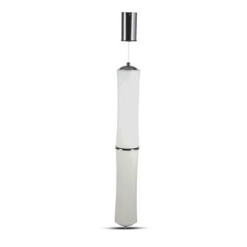 Bambusz függeszték, 32w, 3000K, meleg fehér, 2100lm, 120°, fehér, CRI>80, dimmelhető, V-TAC, 3981 kép