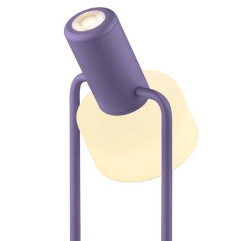 Banji LED asztali világítás, lila, magasság 37 cm, gombos fényerő-szabályozó kép