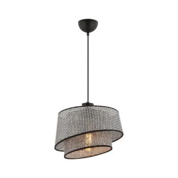 BARETTE kábeles függeszték 1xE27/60W/230V szürke/fekete 390FLH2488 kép