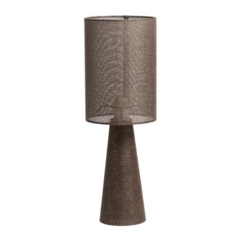 Barna asztali lámpa textil búrával (magasság 58 cm) Micky – Light & Living kép