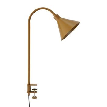 Barna fém asztali lámpa hajlítható szerkezettel-csiptetővel (magasság 50 cm) Flexi Torino – Ellos Home kép