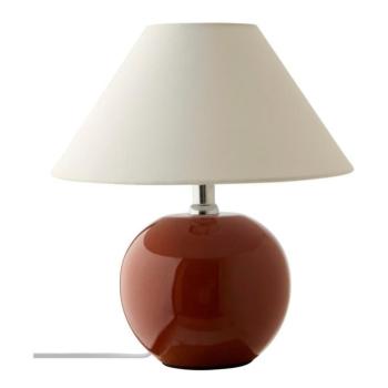 Barna-krémszínű kerámia asztali lámpa (magasság 29 cm) Karamell – Jotex kép