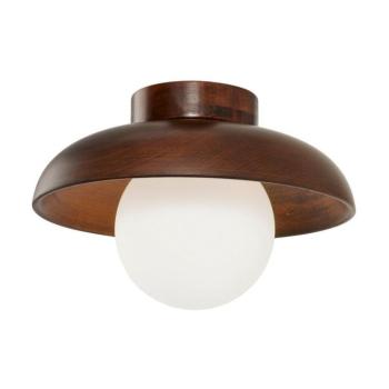 Barna mennyezeti lámpa üveg búrával ø 24 cm Elsa – Opviq lights kép
