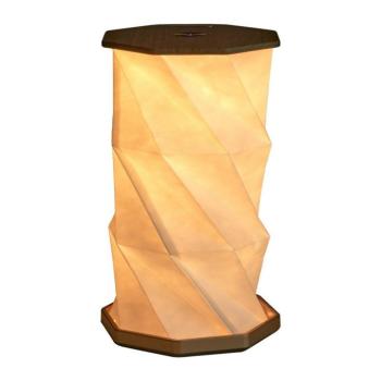 Barna USB fénydekoráció ø 12 cm Twist Hexagon – Gingko kép