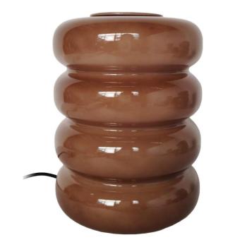 Barna üveg LED asztali lámpa (magasság 16,5 cm) Aro – Leitmotiv kép